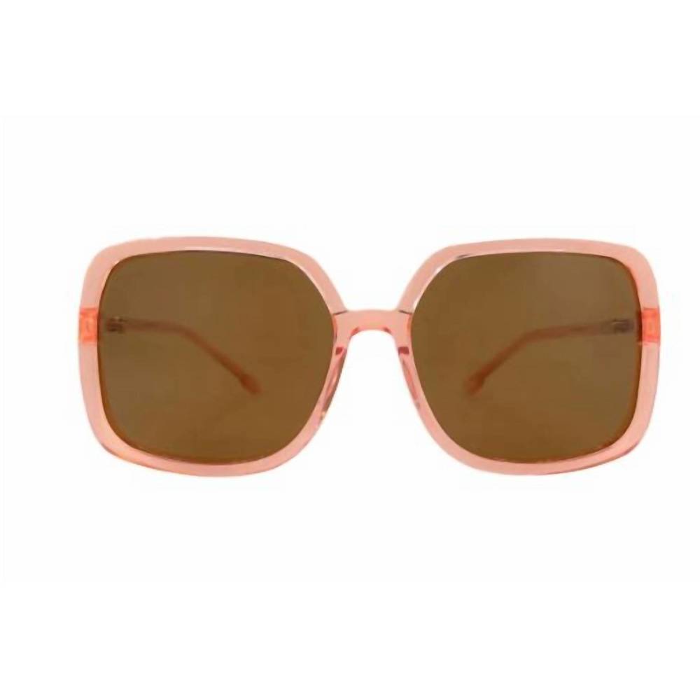 NEW TRANSPARENT women's janis sunglasses in translucent pink